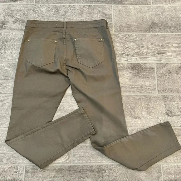 Zara Premium Denim Collection Women’s Slim Fit Waxed Jeans Size 12 Gray - Picture 2 of 8